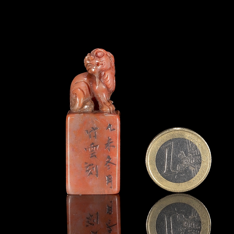 Shoushan stone seal ‘Beast’, Qing dynasty