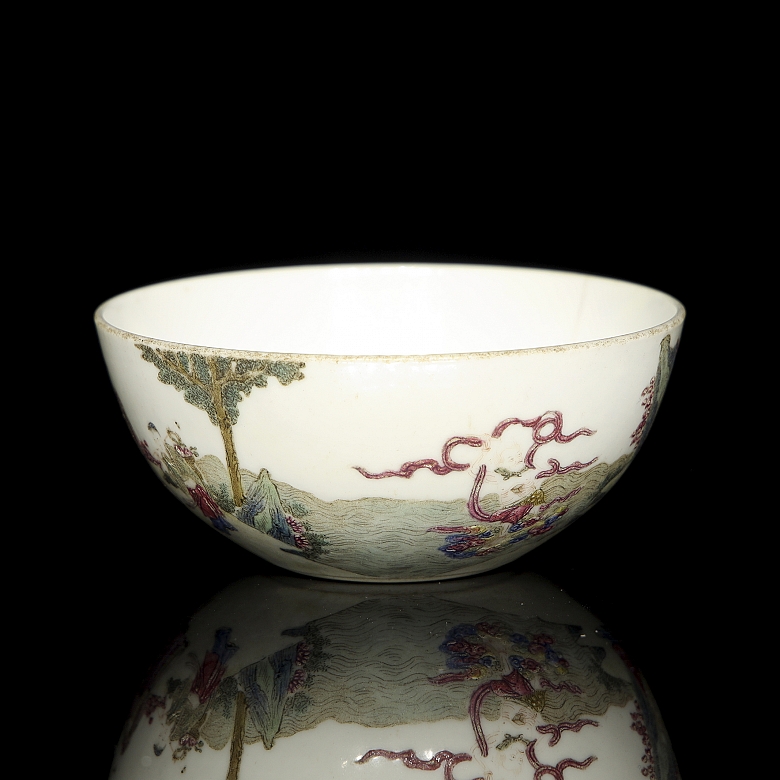 Cuenco de porcelana esmaltada