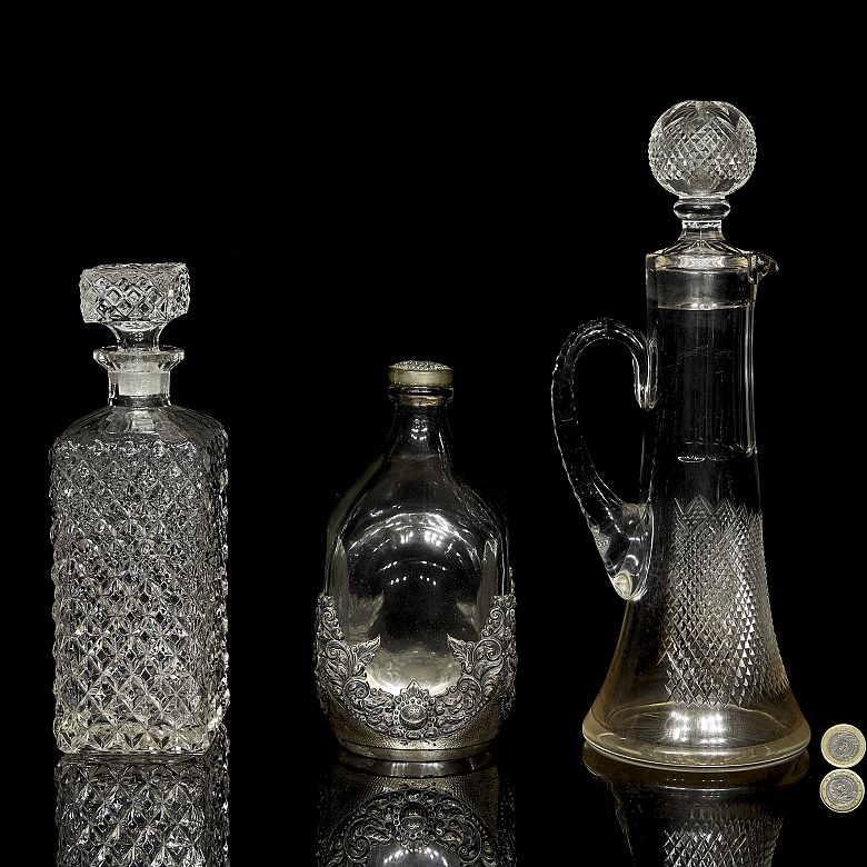 Set of glass bottles, 20th century - 5