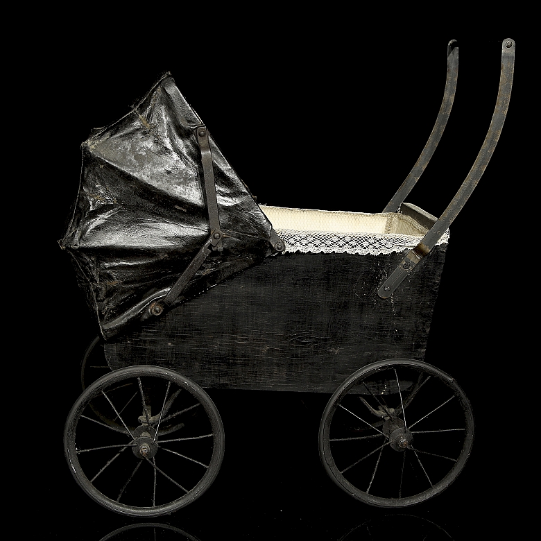 Carrito de paseo para muñeca, España, c.1900-1915