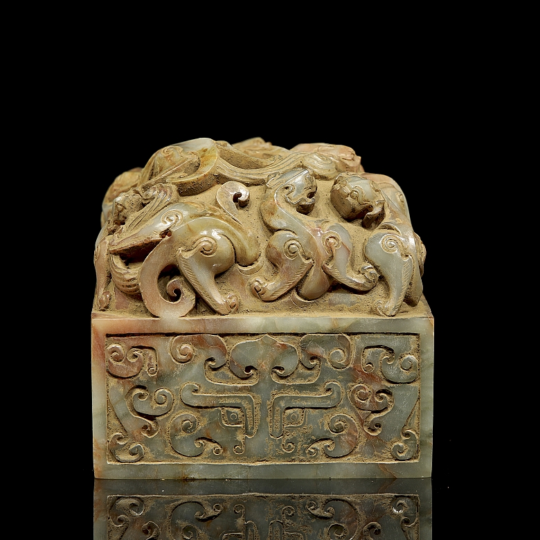 Gran sello de jade