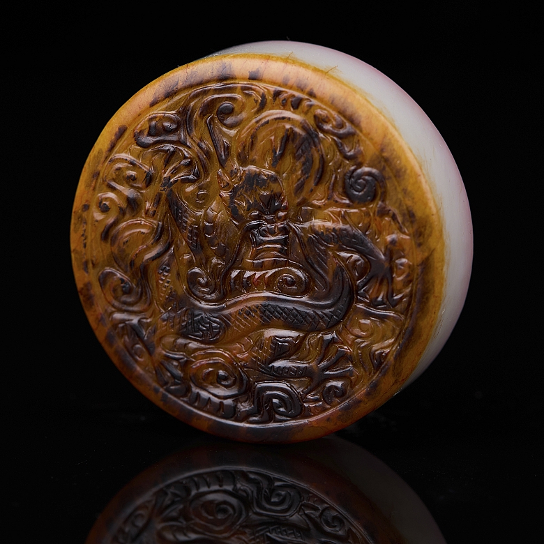Sello circular de jade