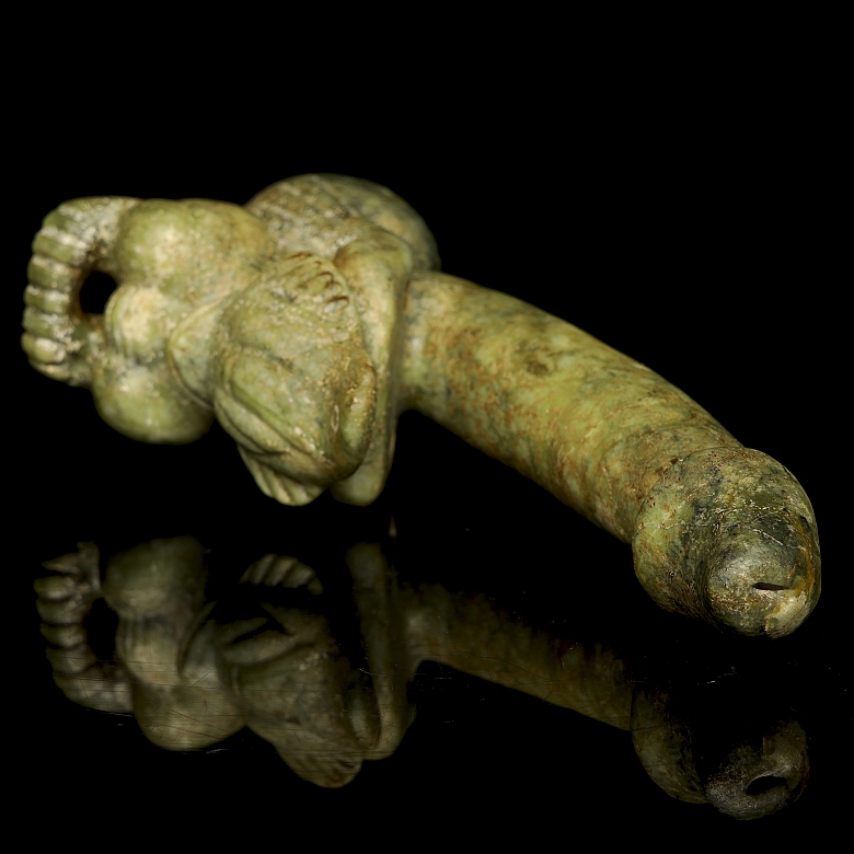 Carved stone figure, Hongshang culture style - 5