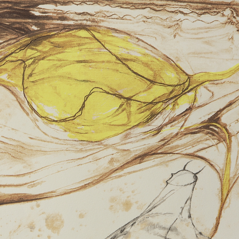 何塞·贝迪亚 José Bedia，《贪吃公牛的故事》，2005年