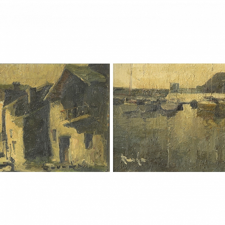 Ramón Poveda Ibars (1936) “Two landscapes”