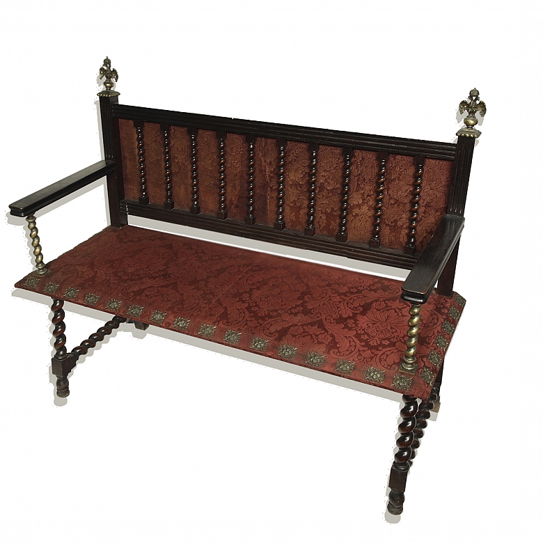 Banco de madera noble, s.XIX