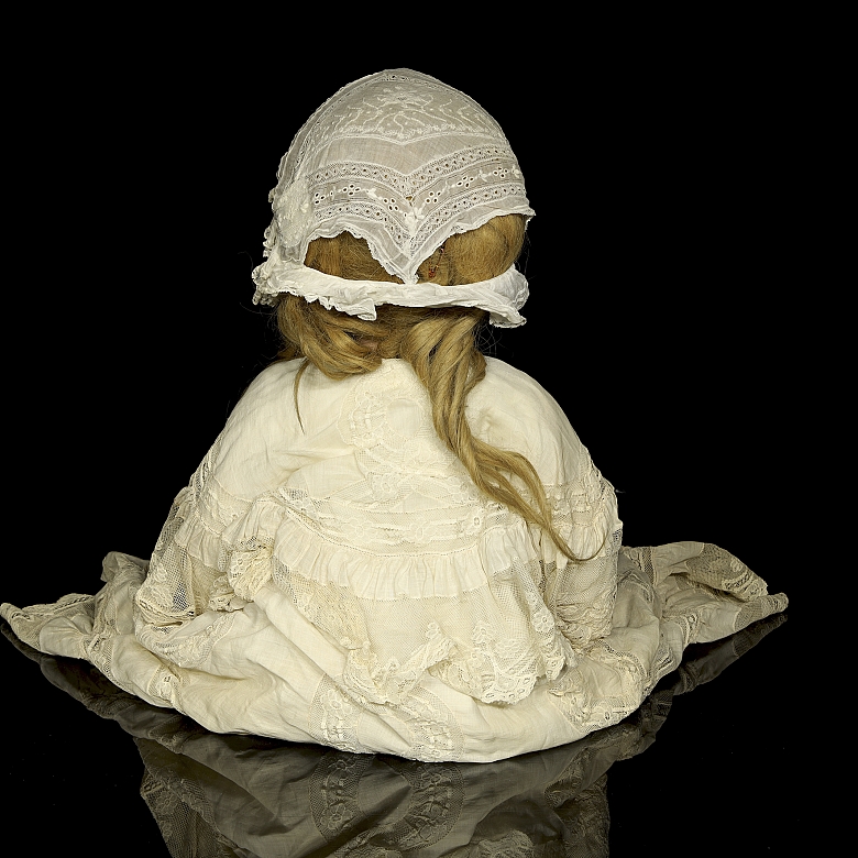 Large porcelain-headed doll, Germany, 20th century - 2