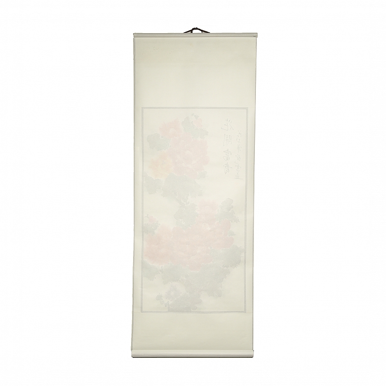 Chinese painting ‘Peonies’, 20th century - 5