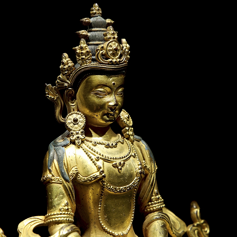 Buda de bronce dorado 