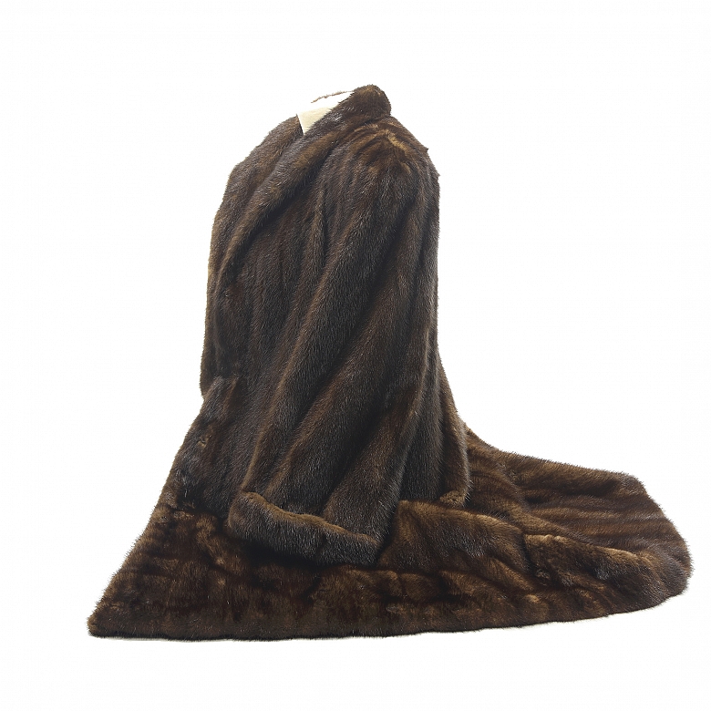 Long male mink coat