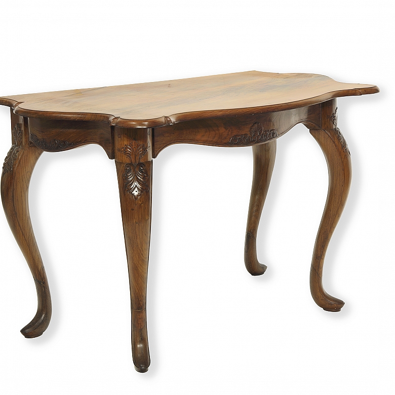 Wall console, following Chippendale models, 20th century