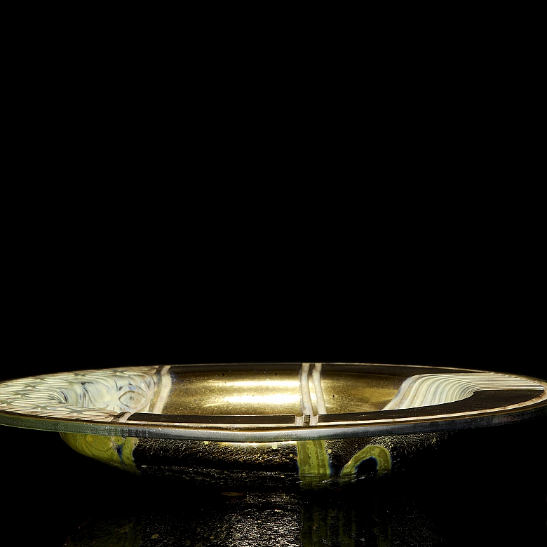 Salvatore Polizzi (1971-) ‘Glass Plate with Circles of Life’, 1995 - 6