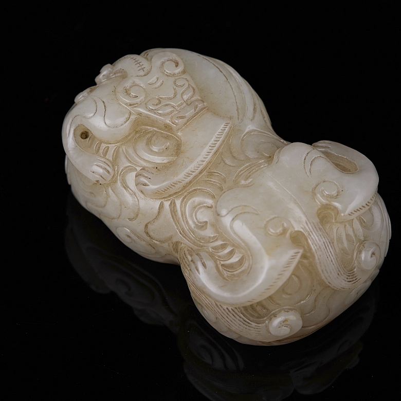 Sello de jade blanco de Hetian