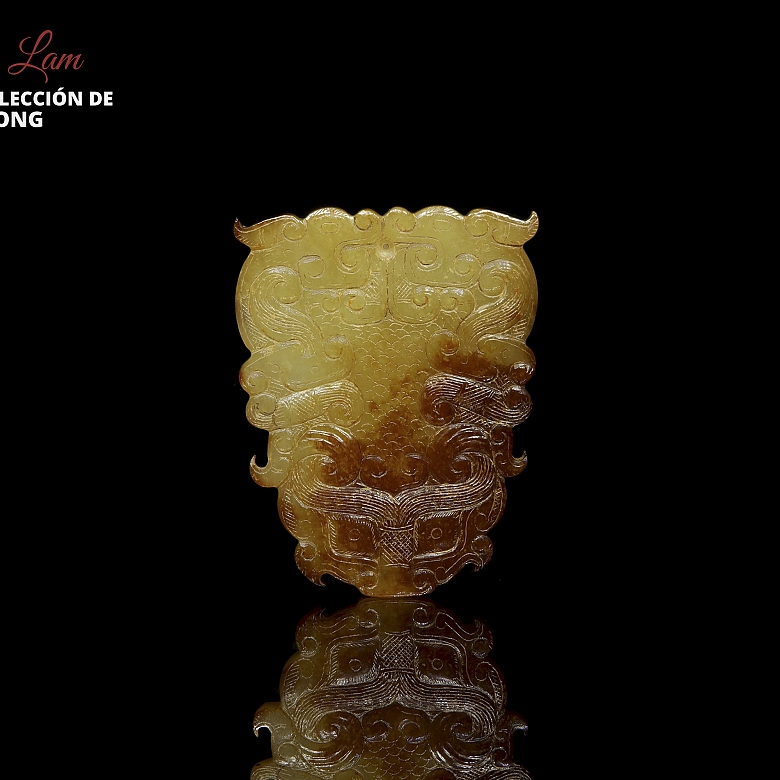 Colgante de jade amarillo 