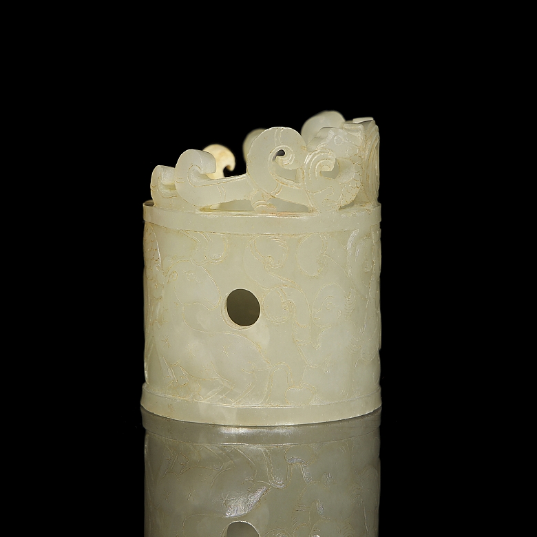 Ornamento para el pelo de jade 