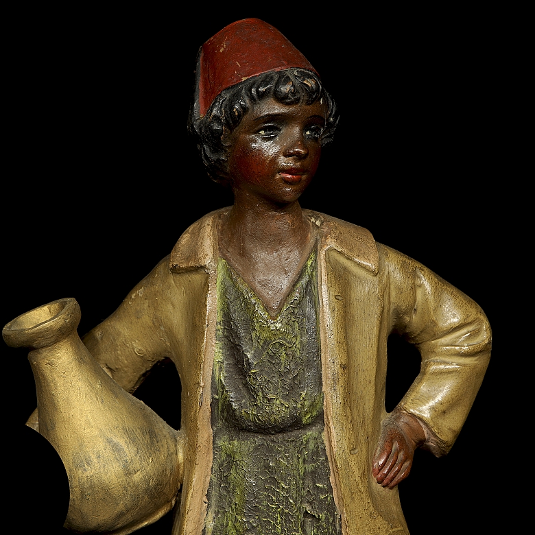 Pair of terracotta figures in Orientalist style, 20th century - 7