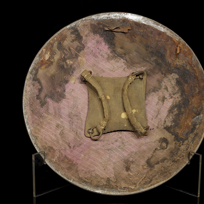 Khula Khud and Sipar helmet with gold and silver inlays. 19th century