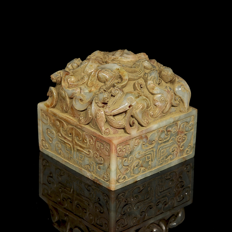 Gran sello de jade