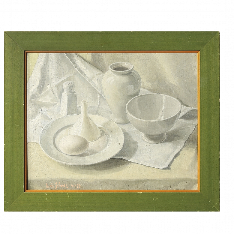 Luis Gomez (20th century) ‘Still Life in White’, 1999