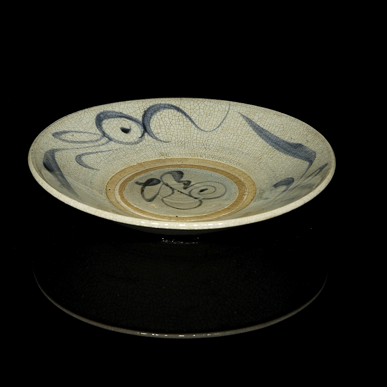 Large glazed ceramic plate, Ming dynasty - 4