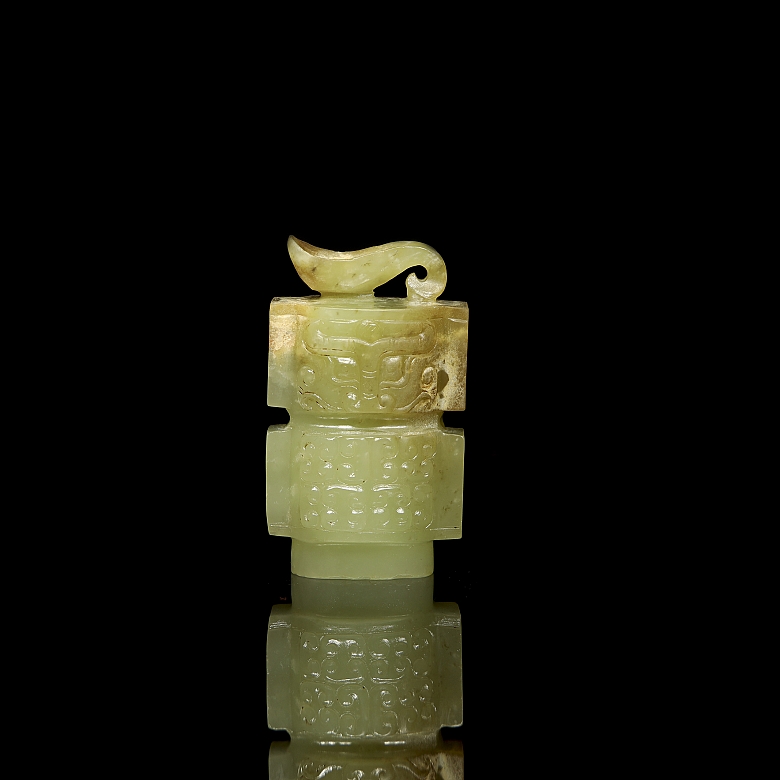 Colgante de jade amarillo