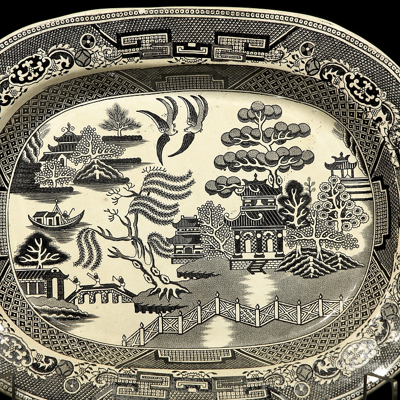 英国陶瓷托盘“改良石器”，19-20世纪