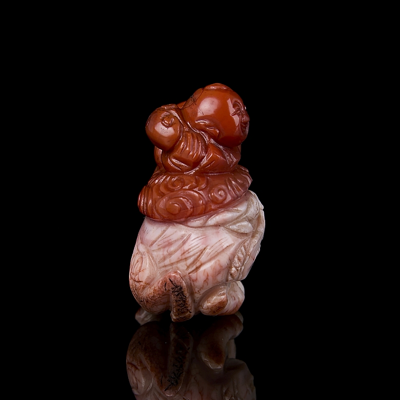 Nanhong figure, ‘Boy with Qilin,’ Qing dynasty