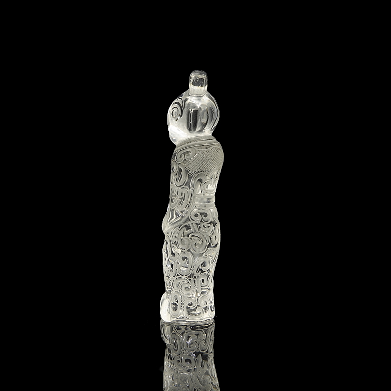 Colgante de cuarzo blanco