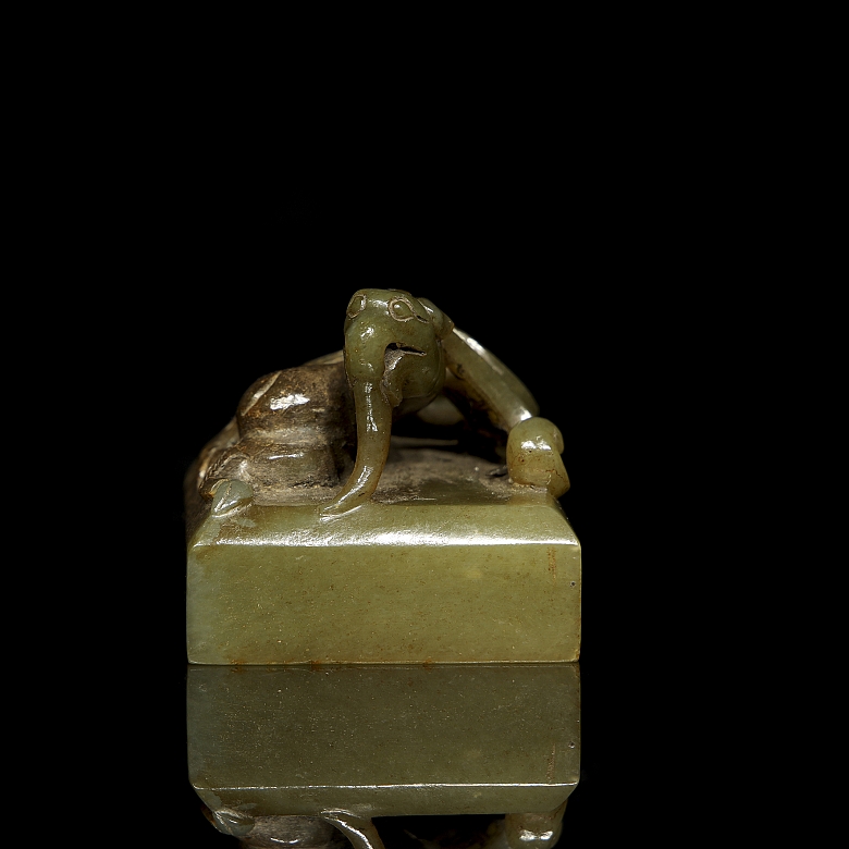 Sello de jade amarillo 