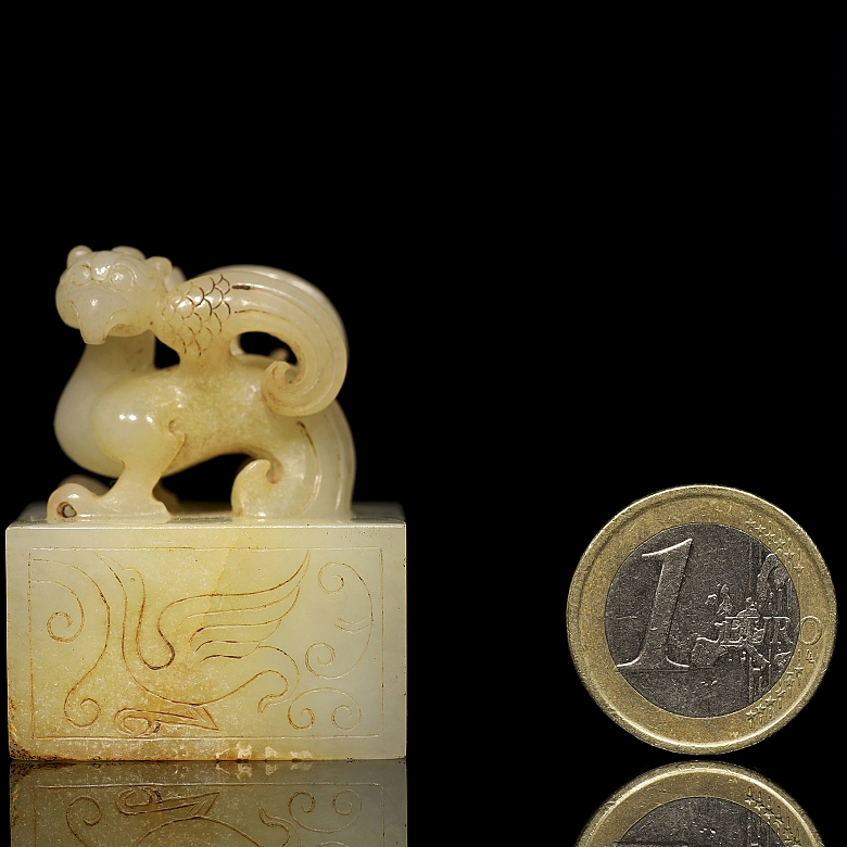 Sello de jade blanco 