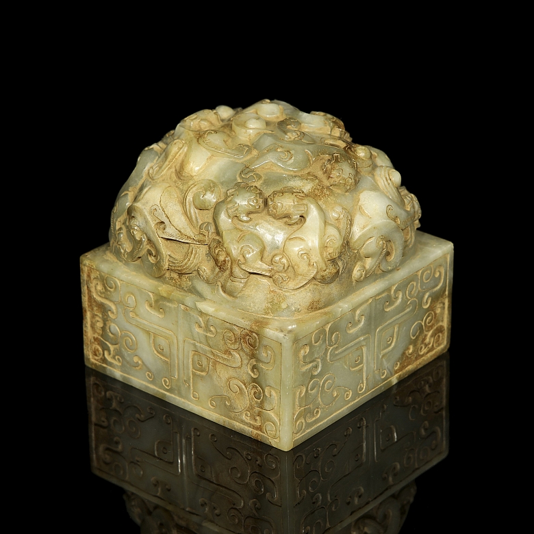 Gran sello de jade 