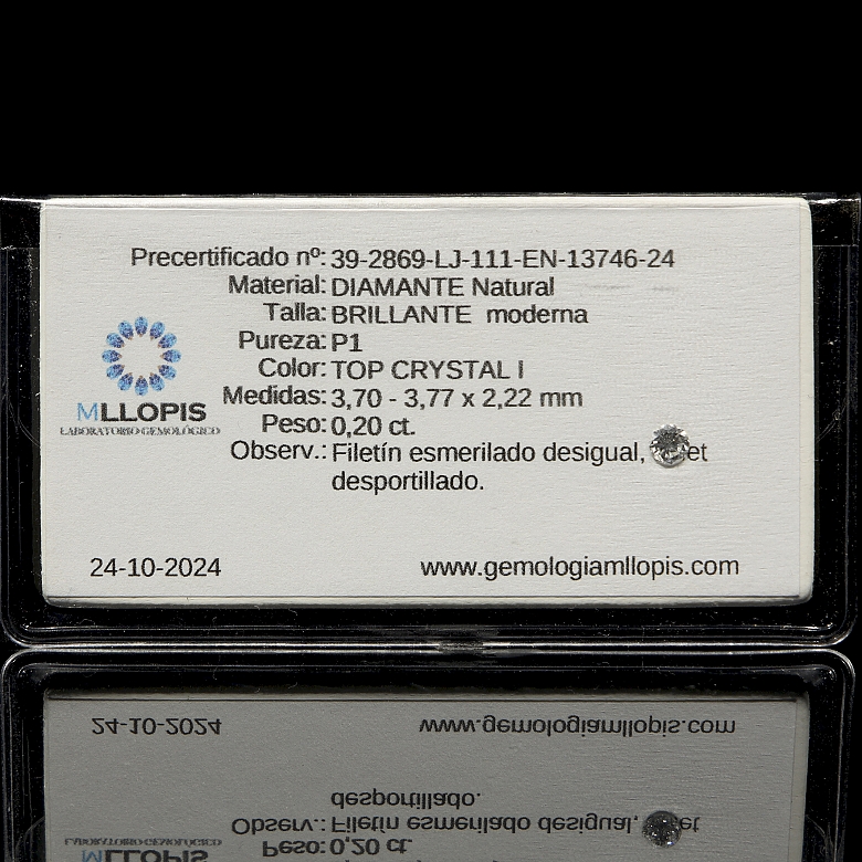 Lote de ocho diamantes naturales - 2