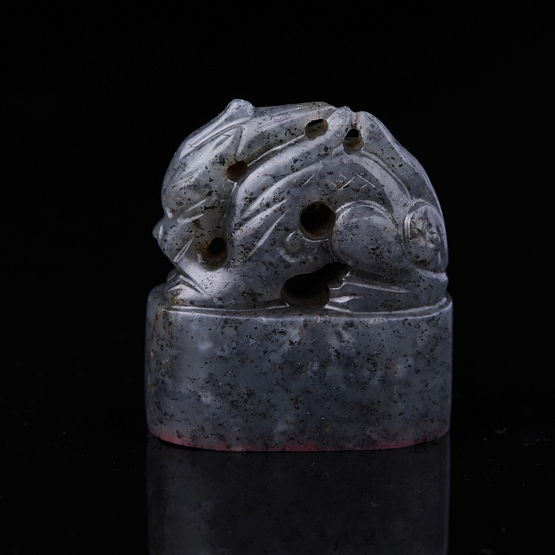 Sello de jade gris