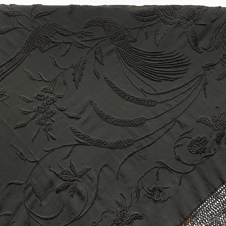 Mantón de manila negro, s.XX