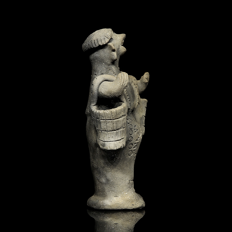 Figura de terracota de estilo prehispánico - 1