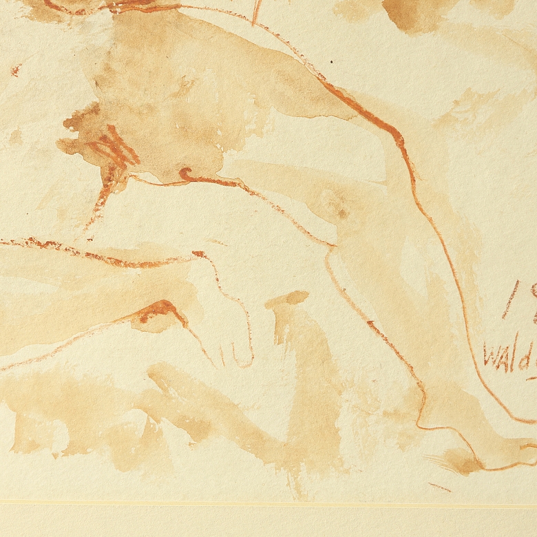 Waldo Aguiar y Carmona (1930–2000) ‘Female Nude,’ 1994