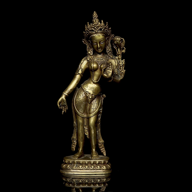 Gilt bronze figure 