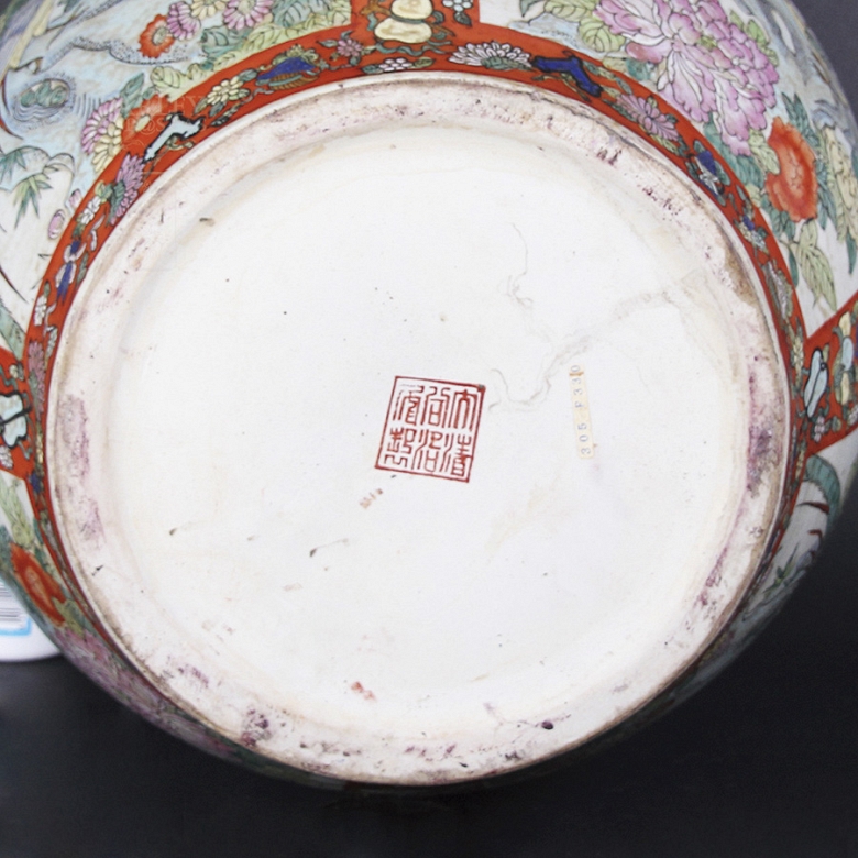 花鸟彩绘鱼缸 - 3