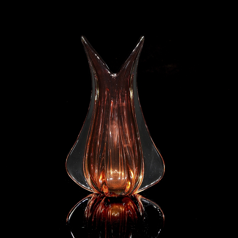 穆拉诺“吹制玻璃花瓶”，20世纪 - 2