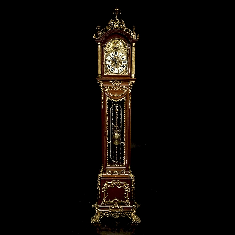Reloj de Antesala Neobarroco, Urgos (Modelo UW 32), Alemania c. 1970-1990.