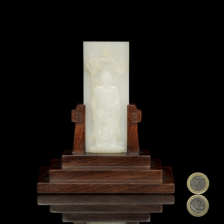 Placa de jade blanco 