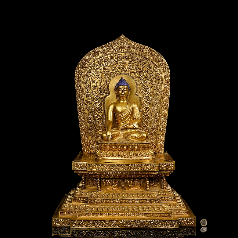 Altar de bronce dorado 