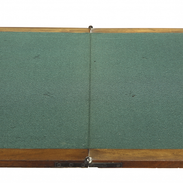 Folding game table, 20th century