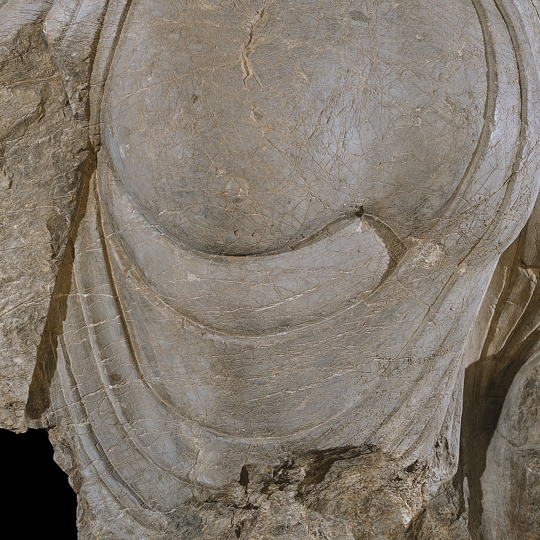 Gran figura de piedra tallada 