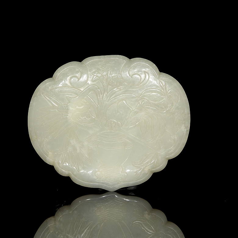 Placa de jade tallado