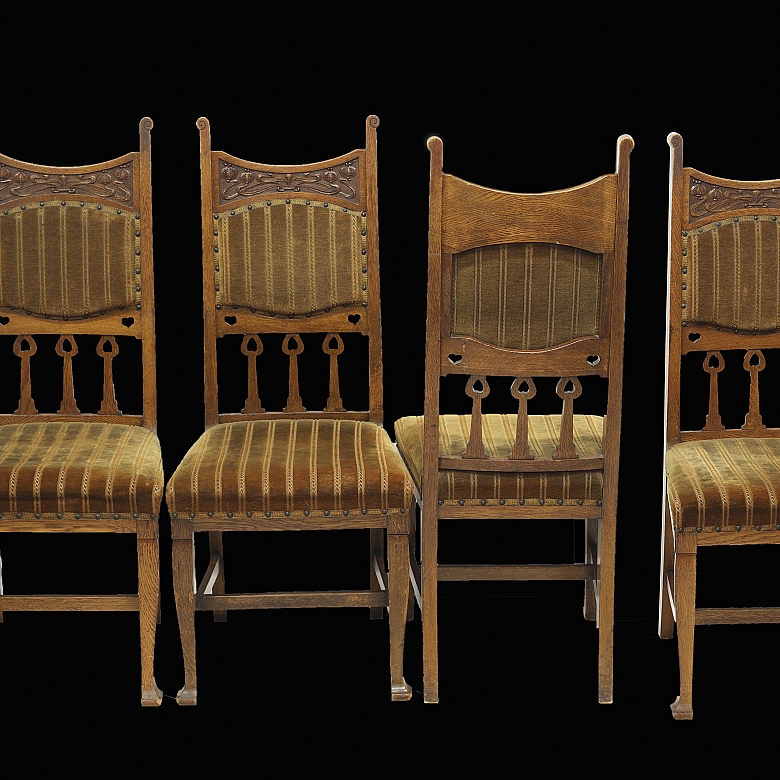 Shapland & Petter-style dining set, 20th century - 4