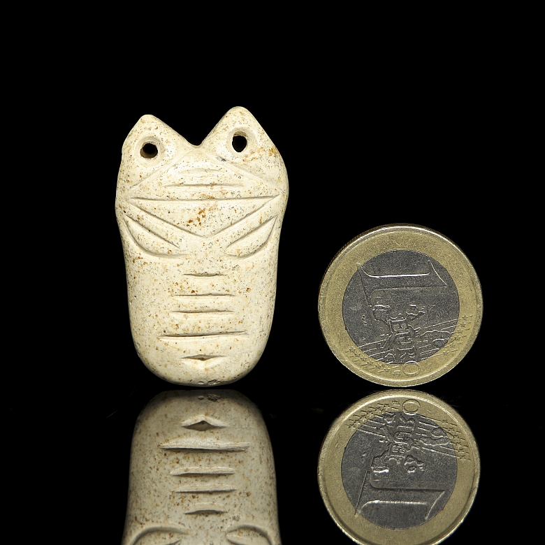 Stone pendant ‘Beast’, Zhou style - 5