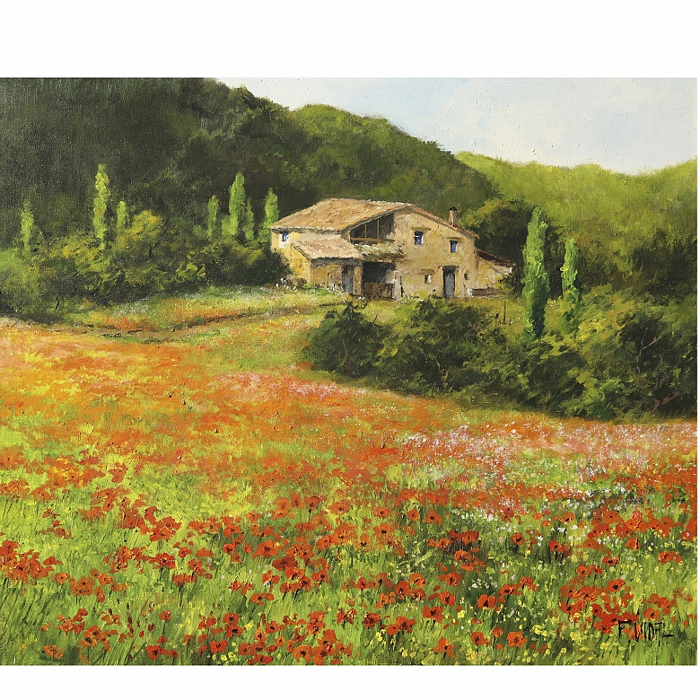 Francesc Vidal Vives (1957) ‘Field of Poppies’