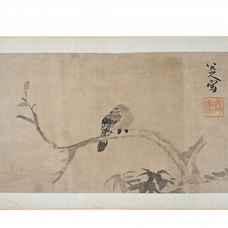 Album of prints entitled ‘Flowers and Birds’ signed by Bada Shanren