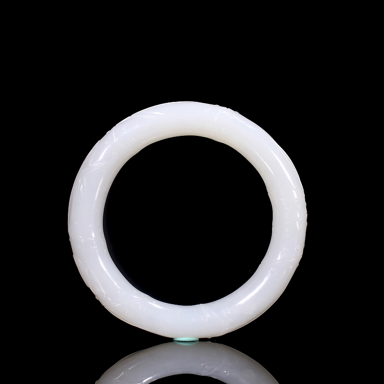 Hetian white jade bracelet, Qing dynasty